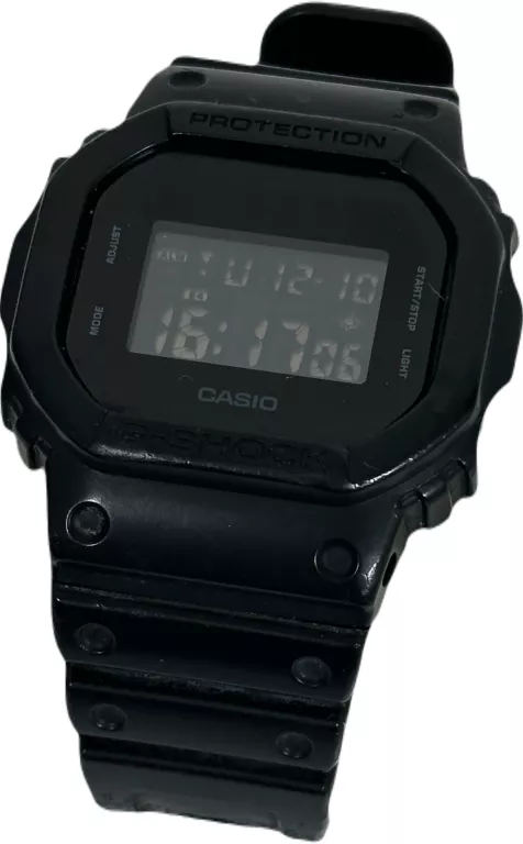 ZEGAREK MĘSKI CASIO DW-5600UBB-1ER G-SHOCK CZARNY NA PASKU SPORTOWY 200M