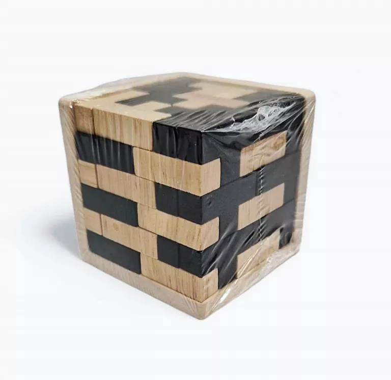 PUZZLE DREWNIANE 3D KOSTKA