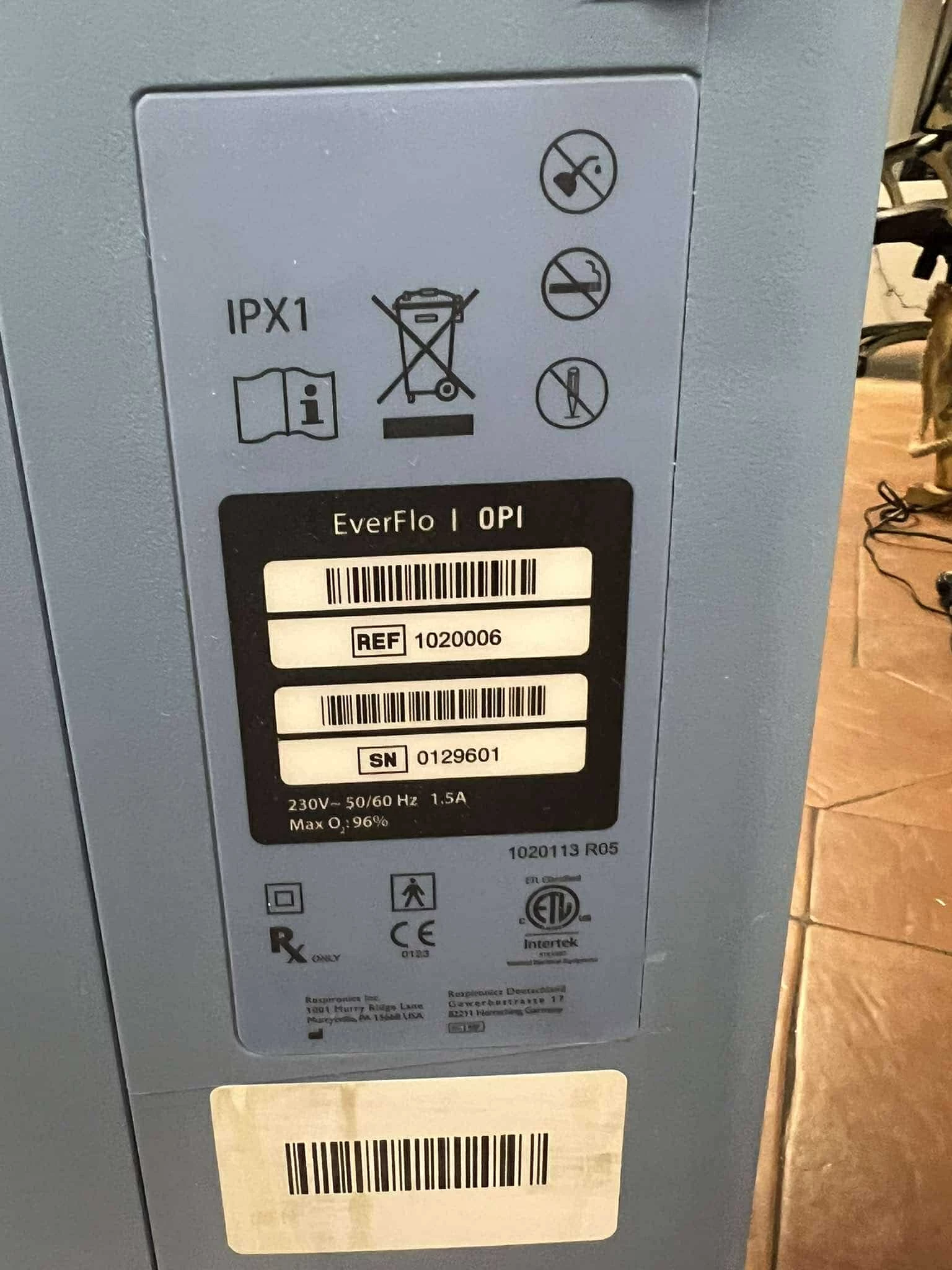 koncentrator-tlenu-philips-everflo-model-everflo