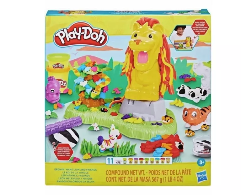 CIASTOLINA PLAY-DOH LEW I PRZYJACIELE Z DŻUNGLI HASBRO F7221 3+