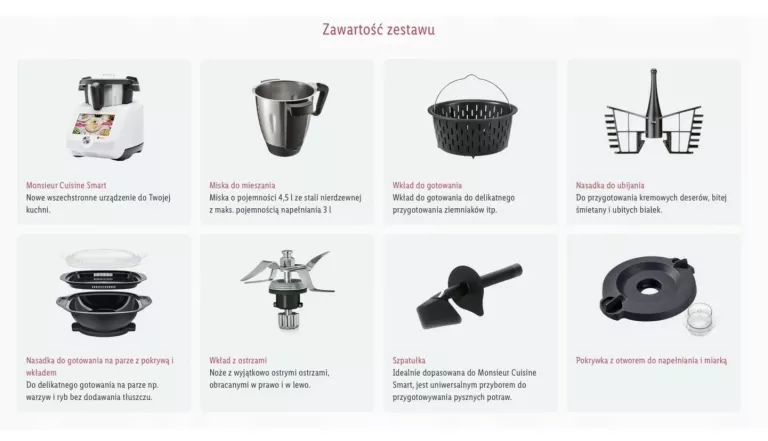 ROBOT KUCHENNY LIDLOMIX 2025 MONSIEUR CUISINE SMART CZARNY MEGA ZESTAW