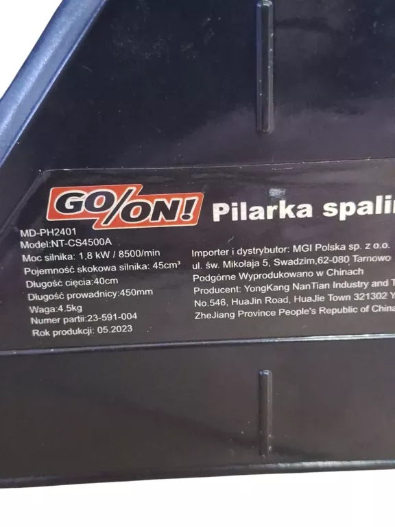 PIŁA SPALINOWA GO ON+KPL