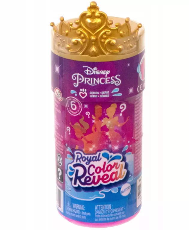 LALKA DISNEY KSIĘŻNICZKI MATTEL DISNEY PRINCESS COLOR REVEAL 6 CM