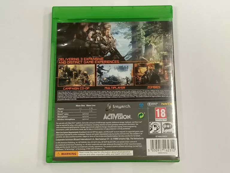 GRA XBOX ONE CALL OF DUTY BLACK OPS III   *PO ANGIELSKU*