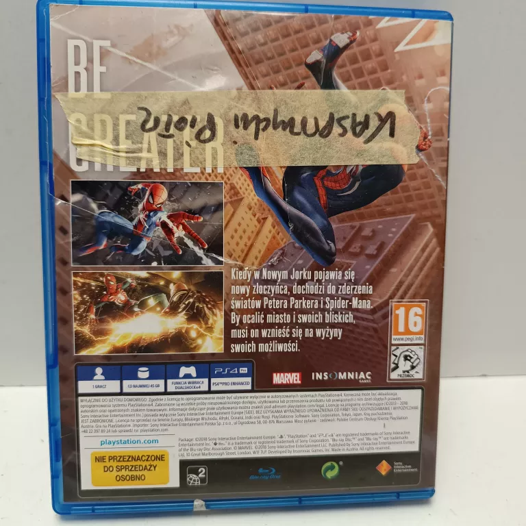 GRA SPIDER-MAN MARVEL PS4