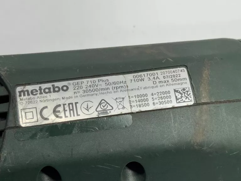 SZLIFIERKA PROSTA METABO  710 PLUS