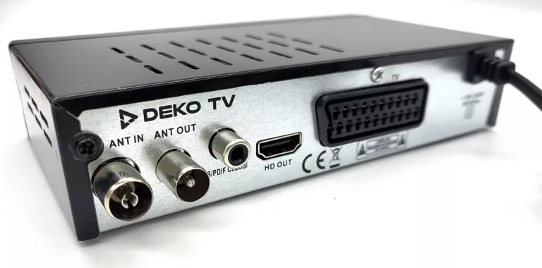 TUNER DVB-T2 DEKO TV DVBT-T2 HEVC/H.265 + PUDEŁKO