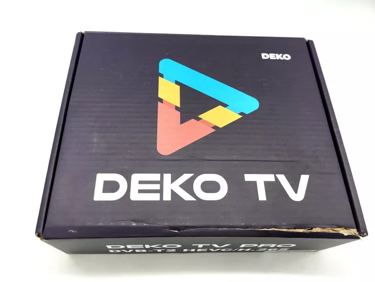 TUNER DVB-T2 DEKO TV DVBT-T2 HEVC/H.265 + PUDEŁKO