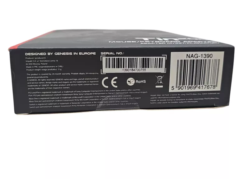 ADAPTER MYSZY/KLAWIATURY GENESIS TIN 200