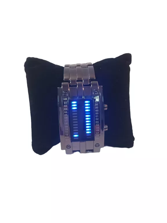 ZEGAREK MESKI LED CZARNA BRANSOLETA