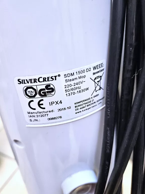 MOP PAROWY SILVERCREST SDM 1500 D2