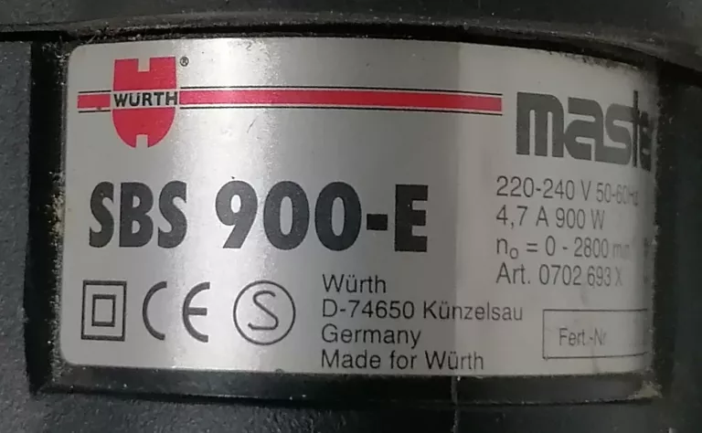 PIŁA SZABLASTA WURTH MASTER SBS 900-E