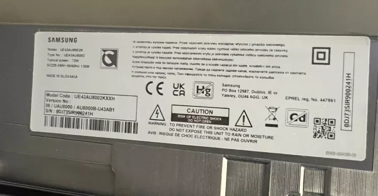 TELEWIZOR SAMSUNG UE43AU8002K