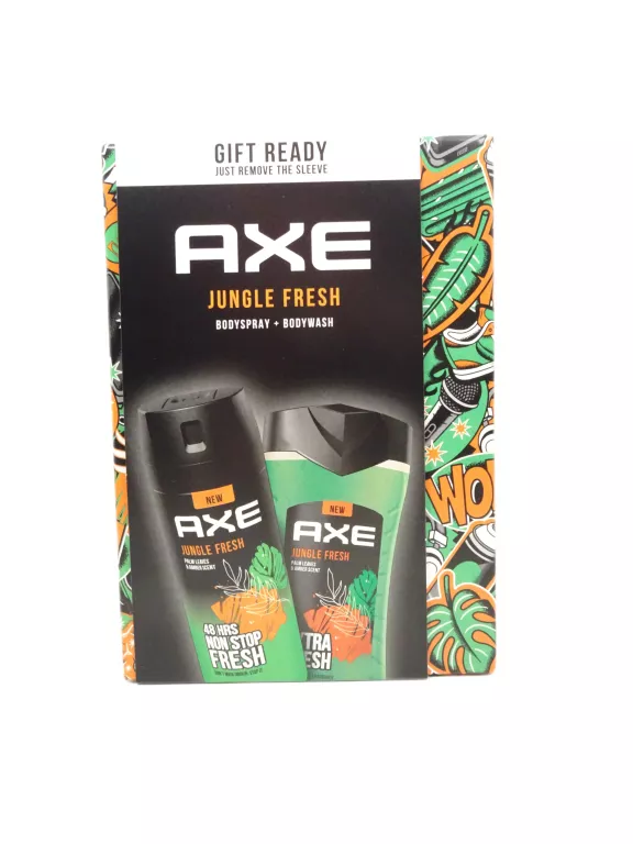 AXE ZESTAW PREZENTOWY MĘSKI DARK JUNGLE DEO SPRAY 150 ML + ŻEL 250 ML