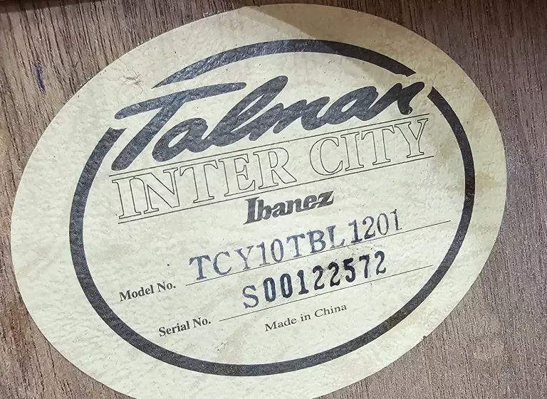 GITARA ELEKTRO-AKUSTYCZNA TALMAN INTER CITY IBANEZ TCY 10 TBL 1201 OPIS!