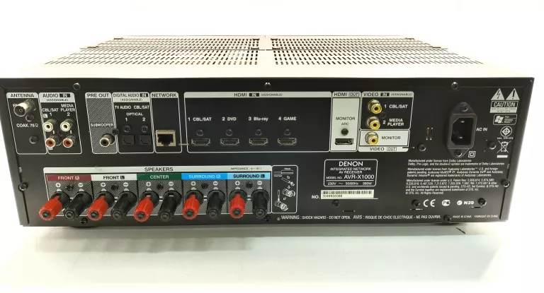 AMPLITUNER DENON AVR-X1000 5.1 CZARNY BKE2GB