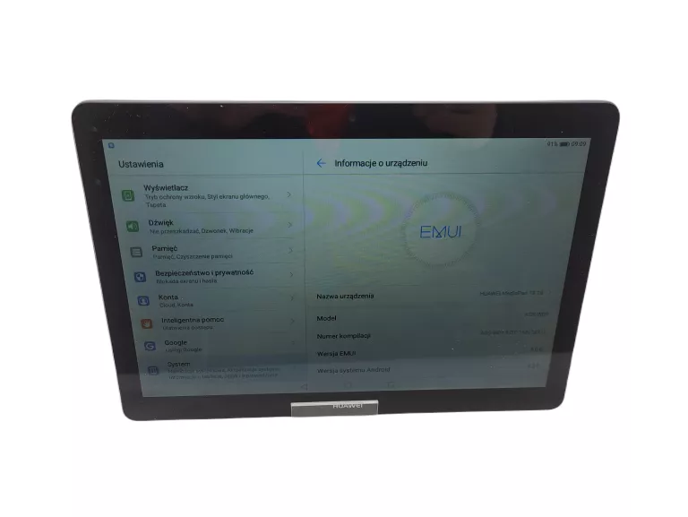 TABLET HUAWEI MEDIAPAD T3 10 16 GB SZARY POKROWIEC KLAWIATURA