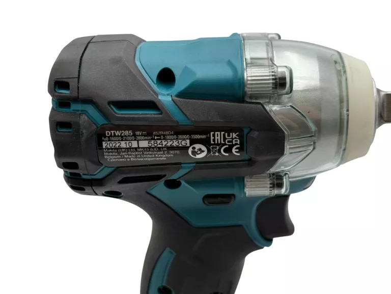KLUCZ UDAROWY MAKITA DTW285 18V 2X 6.0AH 1/2" + WALIZKA