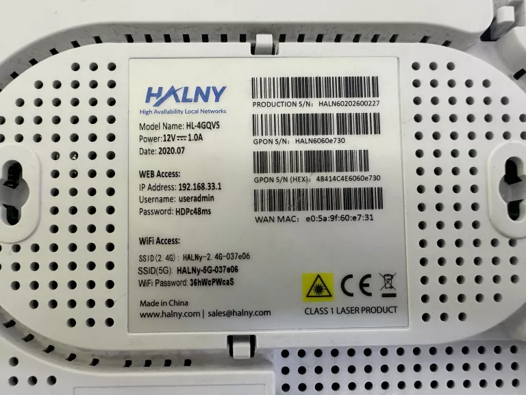 ROUTER HALNY HL-4GQVS ZASILACZ USZK