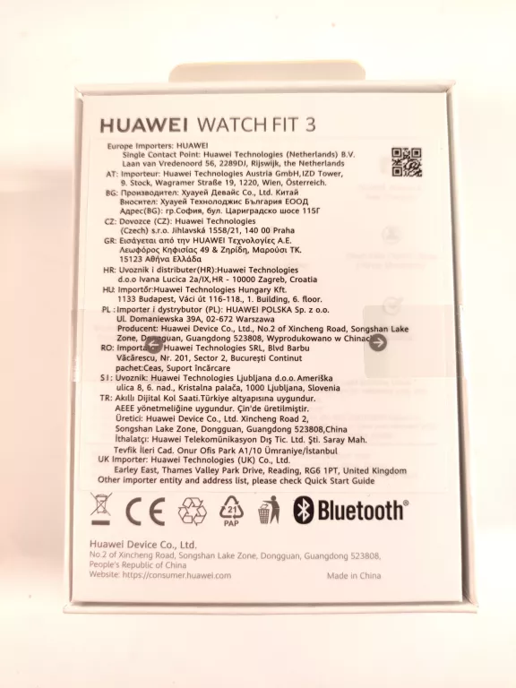 SMARTWATCH HUAWEI WATCH FIT 3 KOMPLET