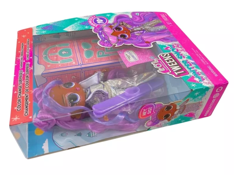 L.O.L. SURPRISE! LALKA–VIOLET SNOW Z NARTAMI ZMIENIAJĄCYMI KOLOR, AKCESORI