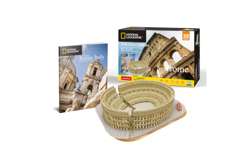 PUZZLE 3D NATIONAL GEOGRAPHIC THE COLOSSEUM - CUBIC FUN