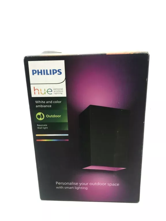 KINKIET OGRODOWY PHILIPS HUE CZARNY ZINTEGROWANE ŹRÓDŁO LED 8 W