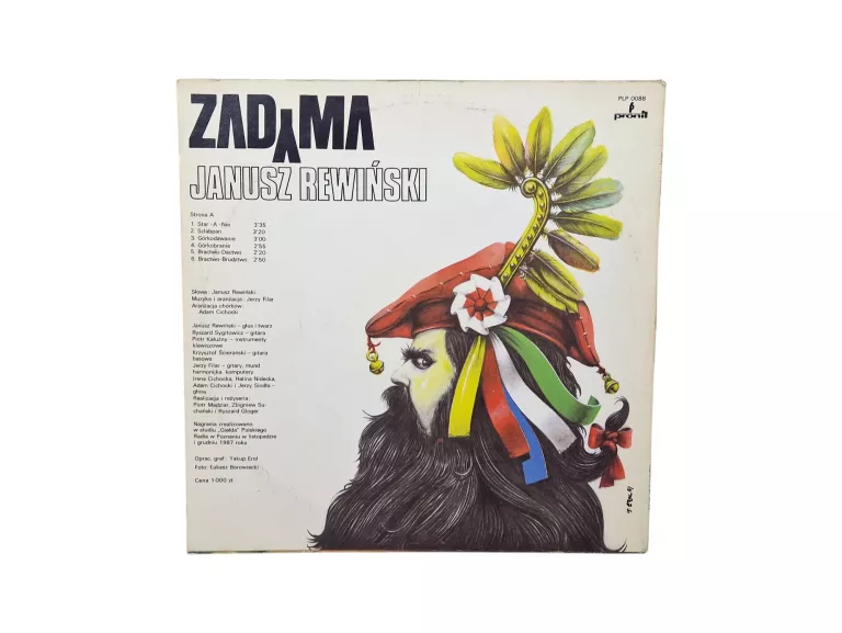 JANUSZ REWIŃSKI - ZADYMA PŁYTA WINYL 1987
