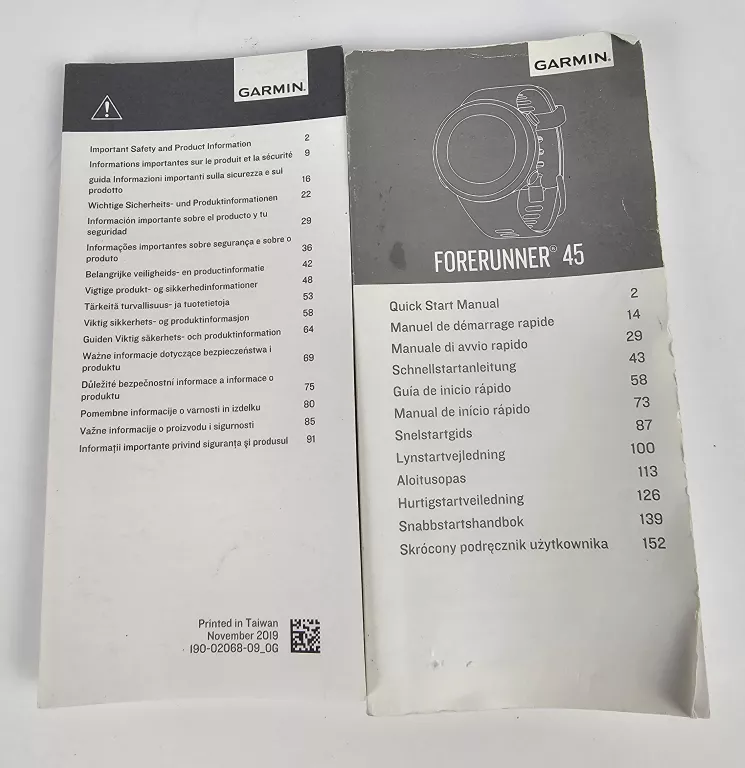 ZEGAREK SPORTOWY GARMIN FORERUNNER 45 ŁADOWARKA