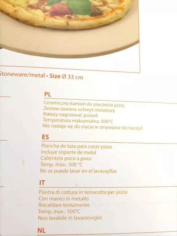 KAMIEŃ DO PIZZY