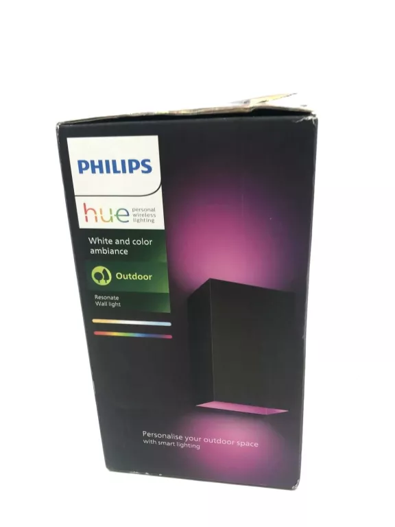 KINKIET OGRODOWY PHILIPS HUE CZARNY ZINTEGROWANE ŹRÓDŁO LED 8 W