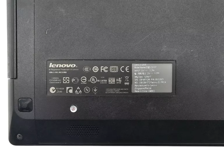 LAPTOP LENOVO G585 15.60" AMD E2-1800 4GB 500GB HDD