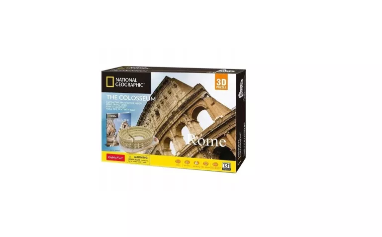 PUZZLE 3D NATIONAL GEOGRAPHIC THE COLOSSEUM - CUBIC FUN