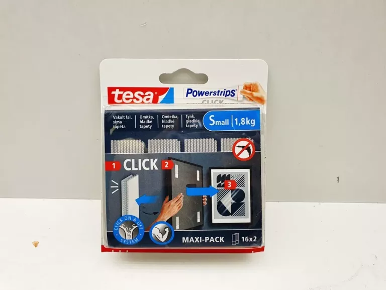 RZEPY DO RAMEK TESA POWERSTRIPS CLICK 1,8 KG 16 SZTUK