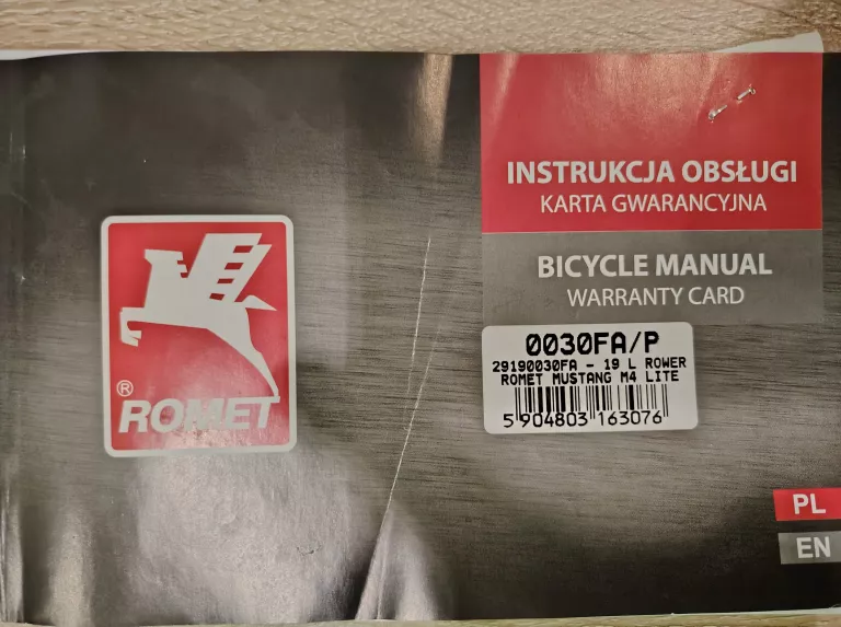 ROWER ROMET MUSTANG M4 LITE GRAFITOWY 29' + FOTELIK