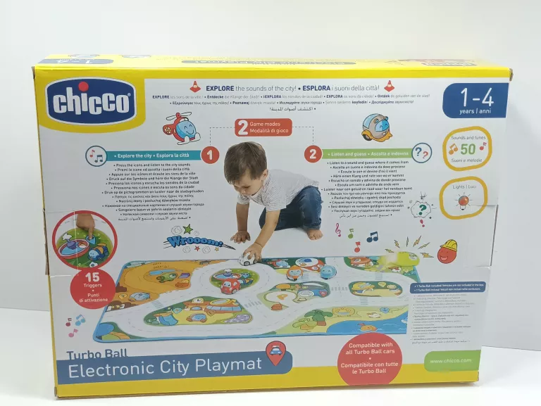 CHICCO TRUBO TEAM MIASTO ELEKTRONICZNA MATA DLA DZIECI