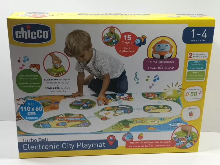 CHICCO TRUBO TEAM MIASTO ELEKTRONICZNA MATA DLA DZIECI