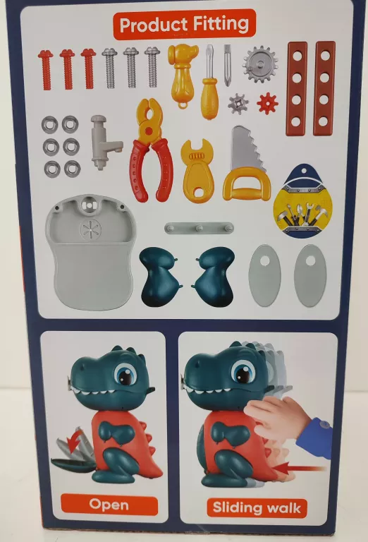 ROZKŁADANY DINOZAUR TOOLS PLAY HOUSE SET