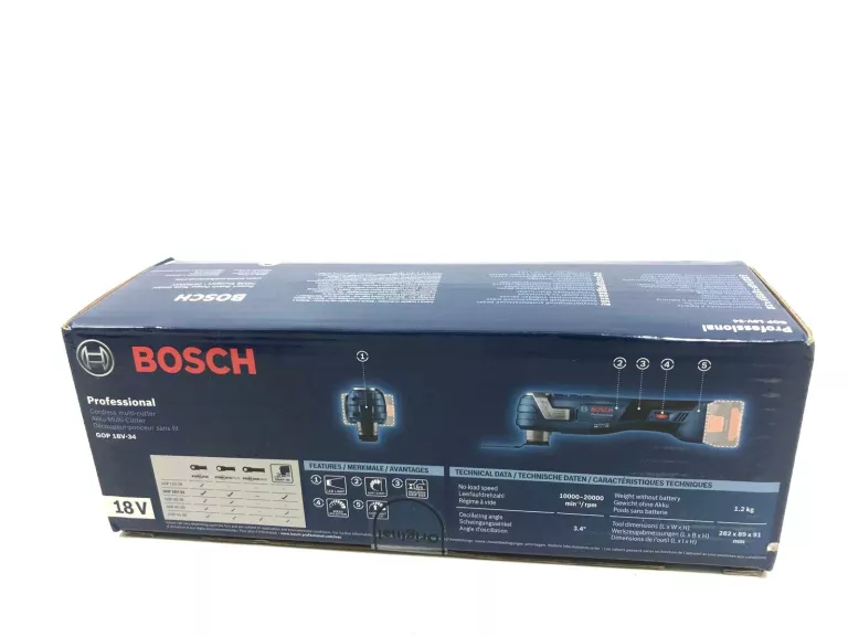 SZLIFIERKA BOSCH PROFESSIONAL GOP 18V-34