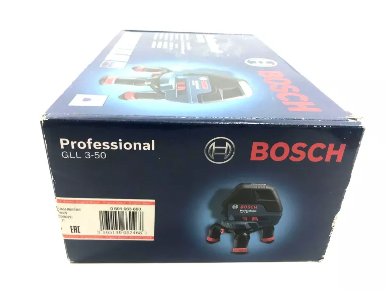 BOSCH PROFESSIONAL GLL 3-50 LASER LINIOWY KRZYŻOWY BATERIE WKŁAD L-BOXX