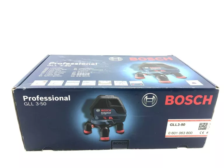 BOSCH PROFESSIONAL GLL 3-50 LASER LINIOWY KRZYŻOWY BATERIE WKŁAD L-BOXX