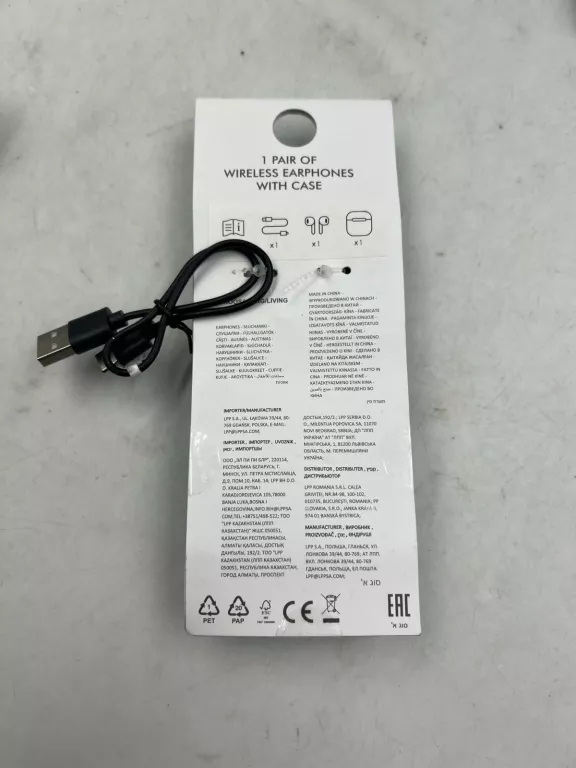SŁUCHAWKI SINSAY WIRELESS EARPHONES CZARNE