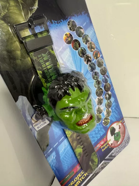 ZEGAREK Z PROJEKTOREM HULK