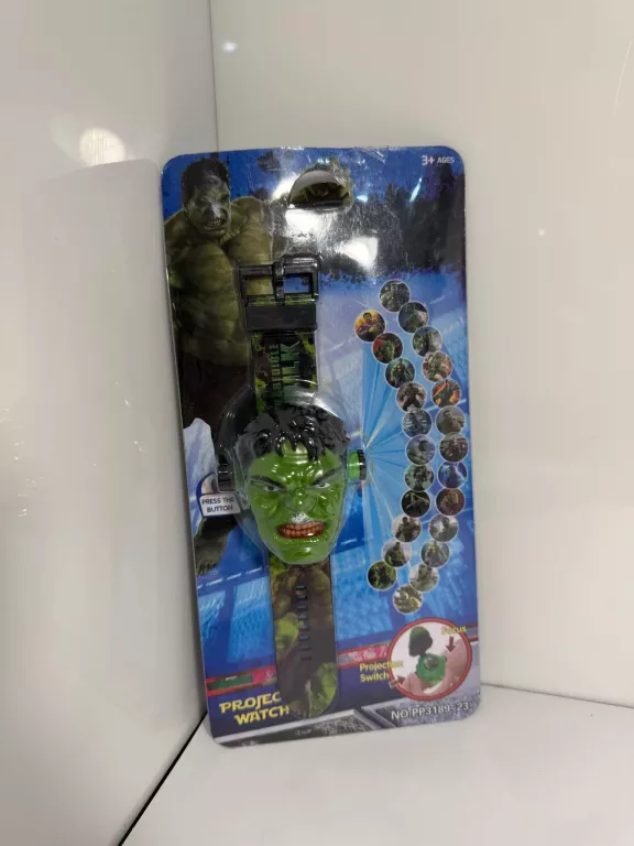 ZEGAREK Z PROJEKTOREM HULK