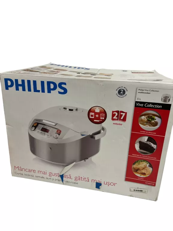 MULTICOOKER PHILIPS VIVA COLLECTION HD3037/70 BIAŁY + PUDEŁKO