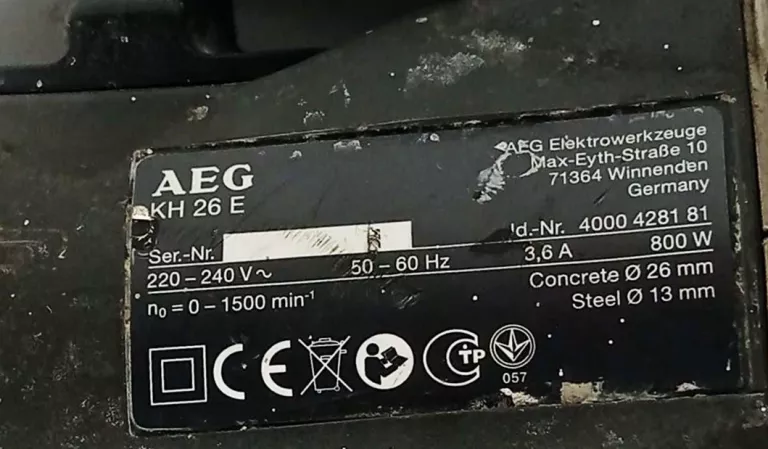 AEG MŁOT UDAR-OBROT KH26E