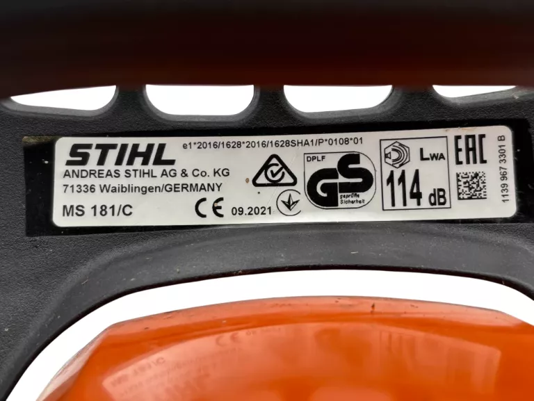PIŁA ŁAŃCUCHOWA STIHL MS 181C-BE 1,5 KW 2021 ZESTAW