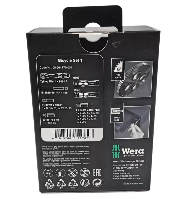ZESTAW ROWEROWY WERA BICYCLE SET 1 /14 EL. 05 004170 001
