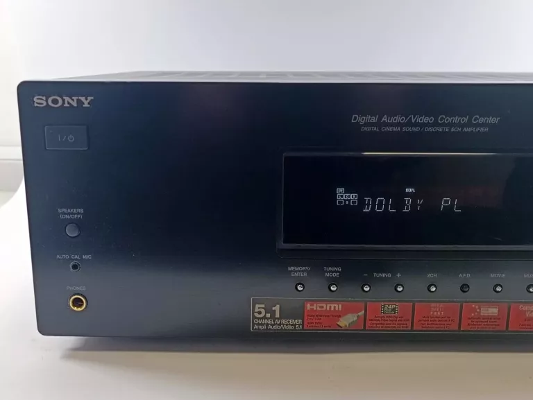 AMPLITUNER SONY STR-DG520 5.1 CZARNY USZKODZONY