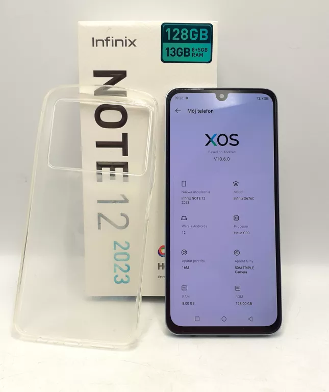 TELEFON INFINIX NOTE 12 2023 8/128GB BIAŁY